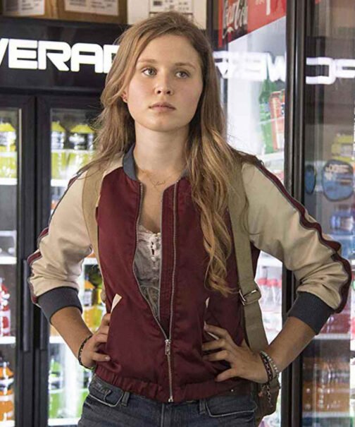 Eliza Scanlen Sharp Objects Bomber Jacket - Image 2