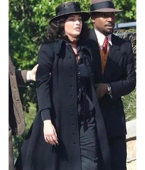 Amsterdam Margot Robbie Black Wool Coat