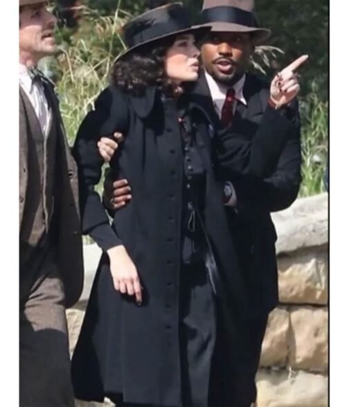 Amsterdam Margot Robbie Black Wool Coat - Image 2