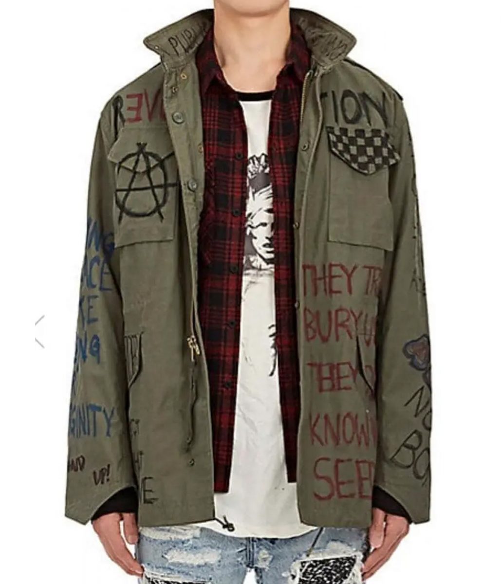 Anarchy Blend M-65 Field Green Cotton Jacket - Image 3
