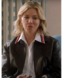 Anatomy of a Scandal Sienna Miller Black Leather Jacket
