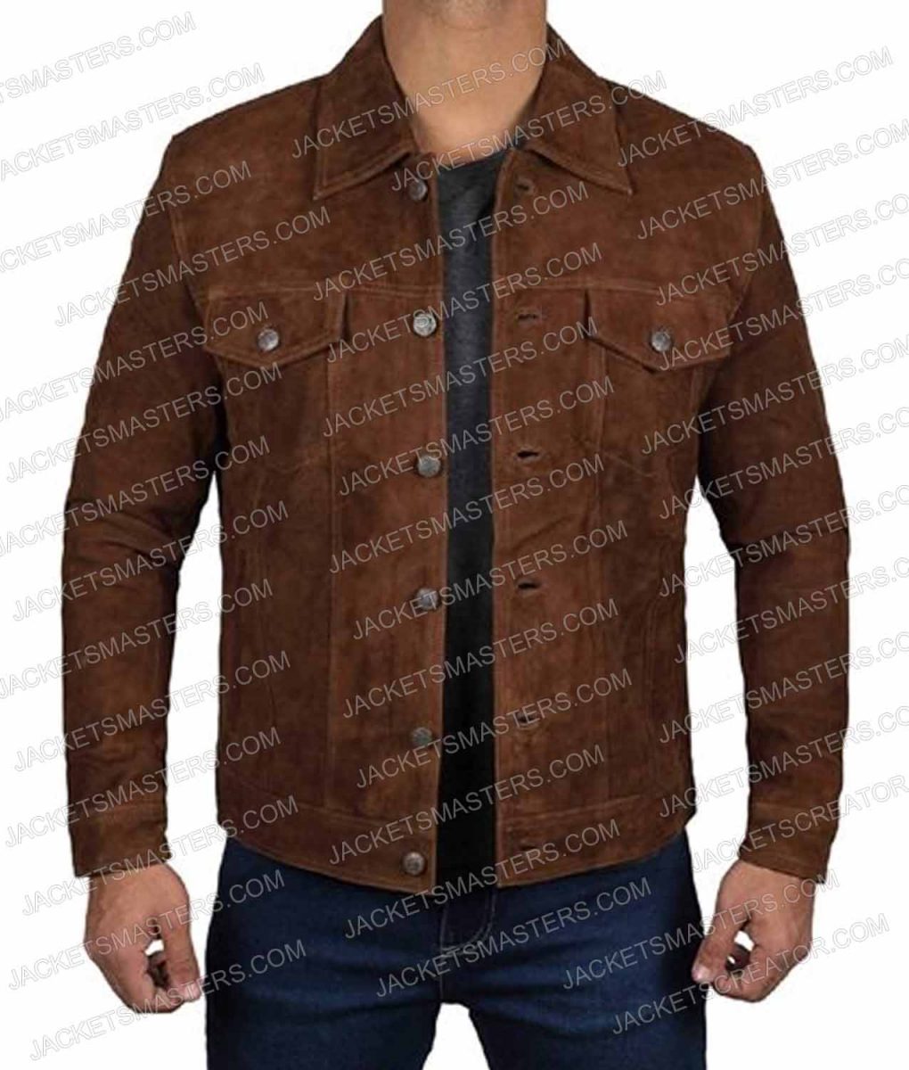 Last Light Matthew Fox Suede Leather Jacket