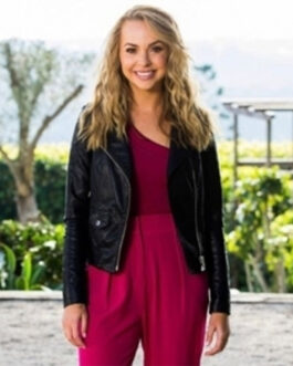 Angie Kent The Bachelorette Australia Leather Jacket