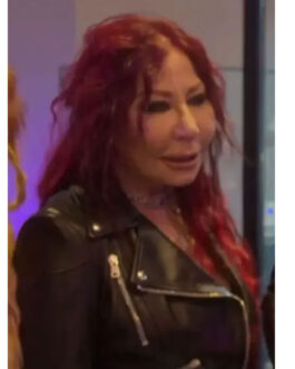 Anna Shay Bling Empire Peplum Leather Jacket