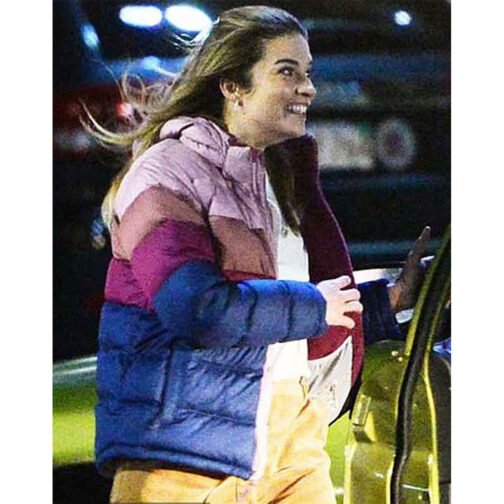 Annie Murphy Kevin Can F**k Himself Puffer Color Block Jacket - Image 12