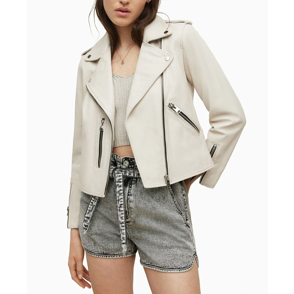 Antonia Lofaso Beachside Brawl White Leather Jacket - Image 6