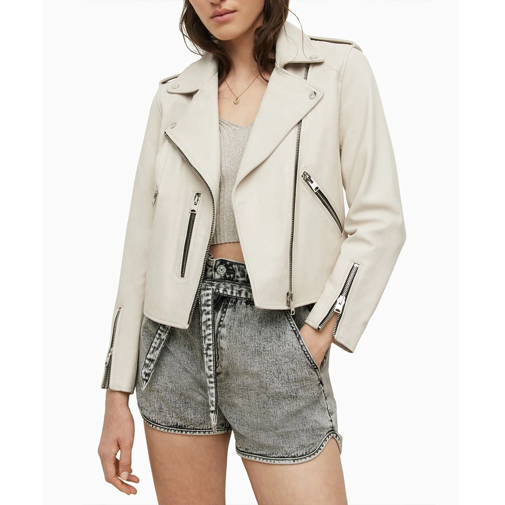 Antonia Lofaso Beachside Brawl White Leather Jacket - Image 3