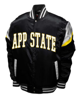 Appalachian State Mountaineers Power Black Satin Jacket