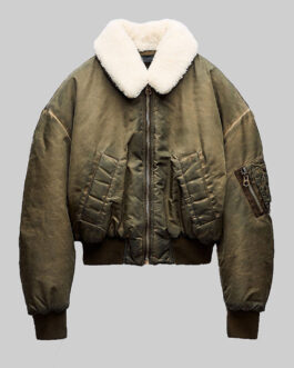 Diana April X Green Bomber Jacket