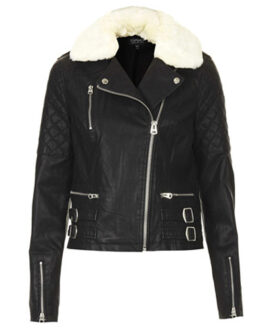 Pretty Little Liars S04 Lucy Hale Quilted Leather Jacket