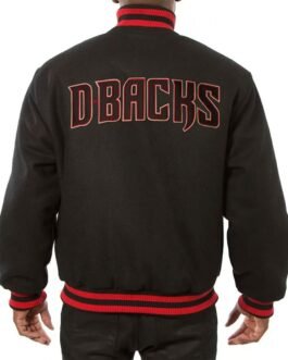 Arizona Diamondbacks Wool Black Varsity Jacket