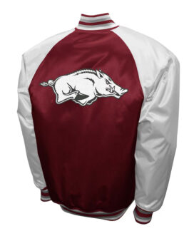 Arkansas Razorbacks The Game Cardinal Satin Jacket