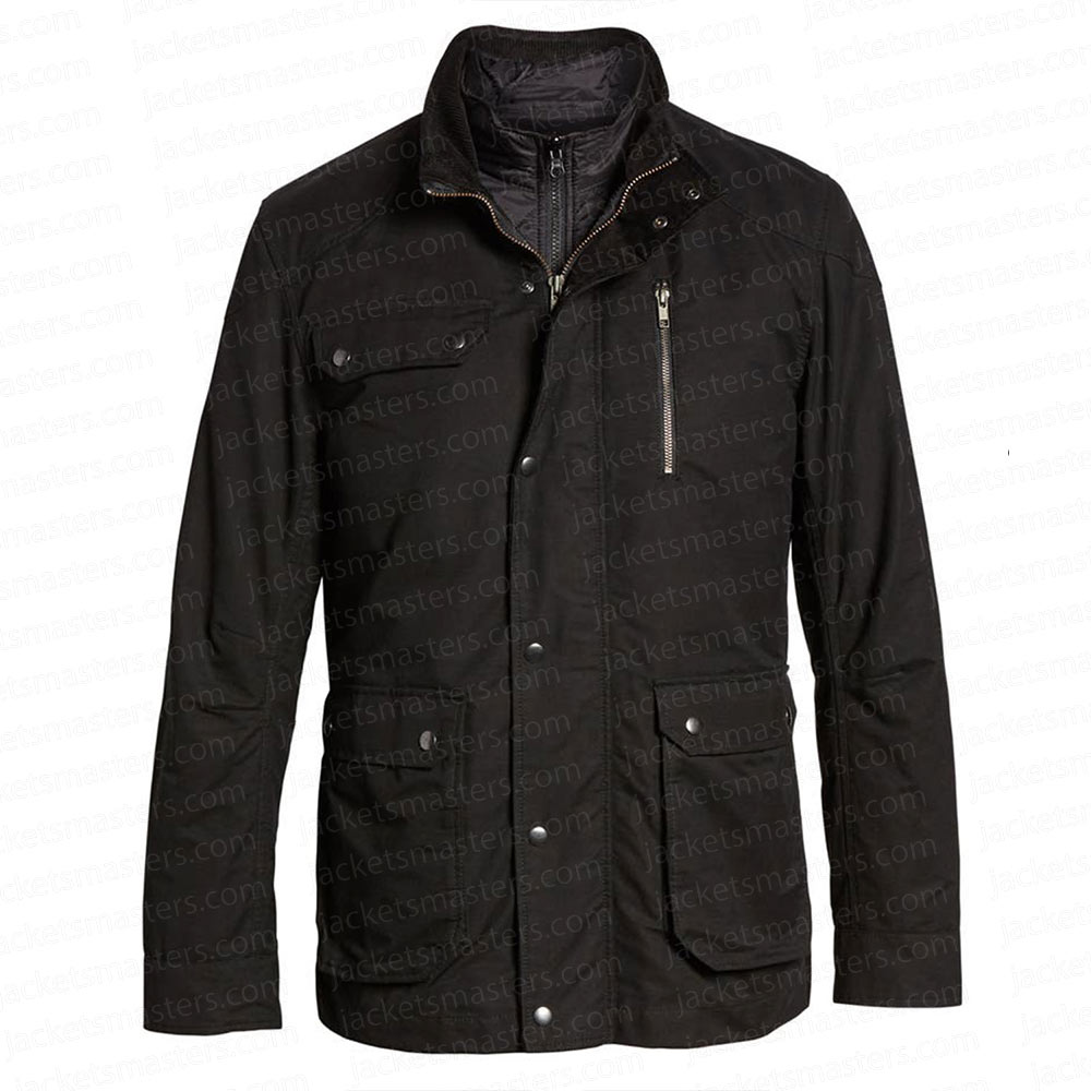 FUBAR Luke Brunner Black Cotton Jacket