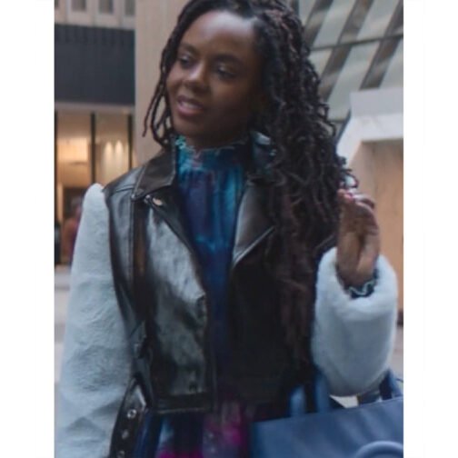 The Other Black Girl Ashleigh Murray Leather Vest - Image 7