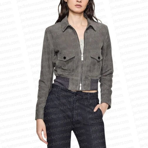 Class of 09 Kate Mara Gray Suede Jacket