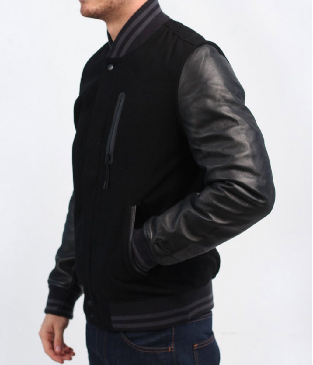 Top Boy Ashley Walters Black Varsity Jacket - Image 4