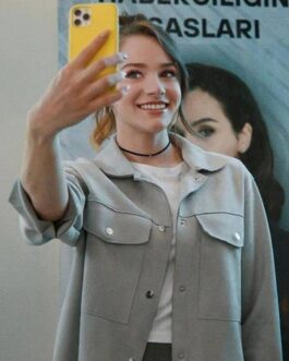 Miray Daner As the Crow Flies Grey Jacket