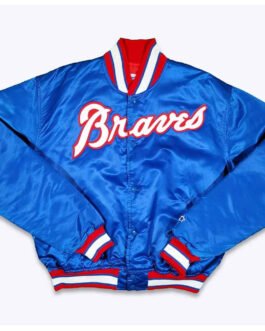 Atlanta Braves 80’s Bomber Satin Jacket