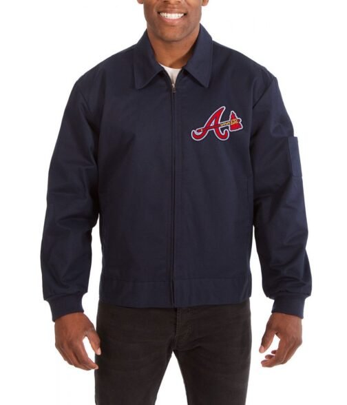 Atlanta Braves Cotton Blue Jacket