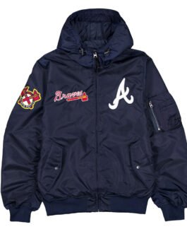 Atlanta Braves Historic L-2B Hooded Bomber Jacket