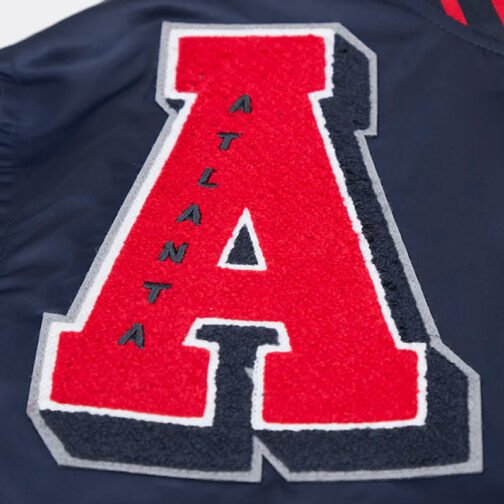 Atlanta Braves Mashup Classic Rib Satin Jacket - Image 7
