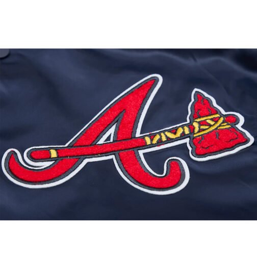 Atlanta Braves Mashup Classic Rib Satin Jacket - Image 10
