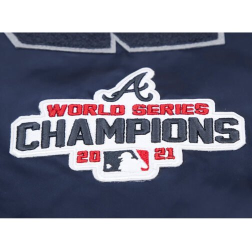 Atlanta Braves Mashup Classic Rib Satin Jacket - Image 11