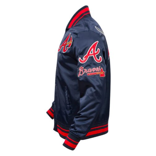 Atlanta Braves Mashup Classic Rib Satin Jacket - Image 5