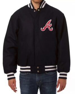 Varsity Atlanta Braves Wool Navy Jacket
