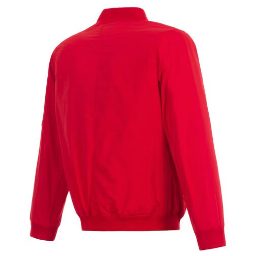 Atlanta Braves Bomber Red Nylon Jacket - Image 2