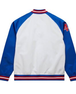 Atlanta Braves Royal and White Lightweight Satin Jacket