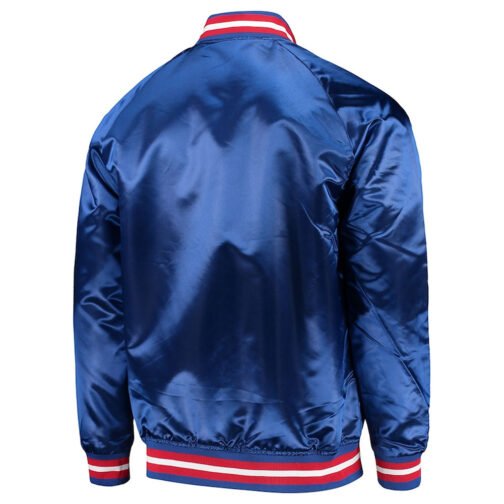 Atlanta Braves Royal Lightweight Satin Jacket - Image 2