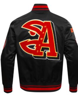 Atlanta Hawks Mashup Classic Rib Satin Jacket