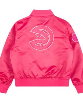 Atlanta Hawks Triple Pink Satin Jacket
