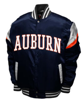 Auburn Tigers Power Navy Satin Jacket