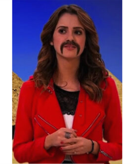 Austin & Ally Laura Marano Red Cropped Jacket
