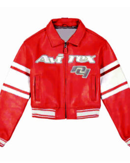 Avirex N4 Cropped Leather Jacket