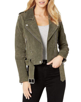 The Rookie S04 Jenna Dewan Green Suede Jacket