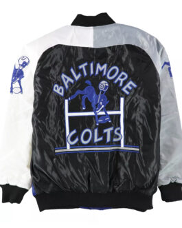 Baltimore Colts The Reliever Varsity Satin Jacket