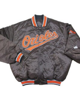 Vintage Baltimore Orioles Black Satin Jacket