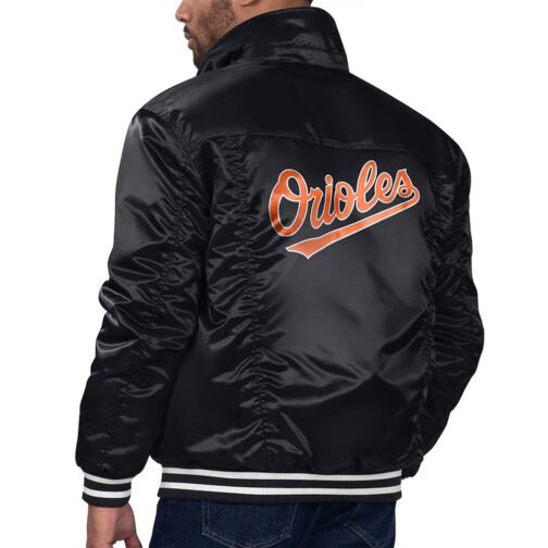 Baltimore Orioles Black Silver Tab Trucker Jacket - Image 2