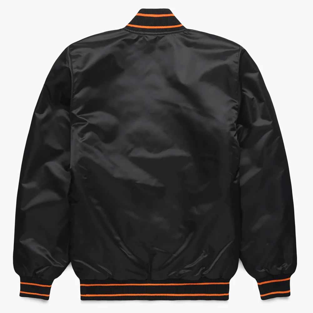Baltimore Orioles Classic Black Satin Jacket - Image 2
