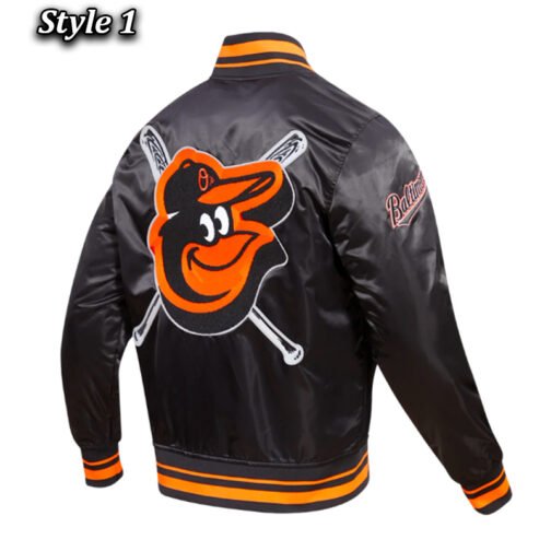 Baltimore Orioles Mashup Classic Rib Satin Jacket - Image 7