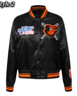 Baltimore Orioles Mashup Classic Rib Satin Jacket