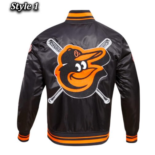 Baltimore Orioles Mashup Classic Rib Satin Jacket - Image 3