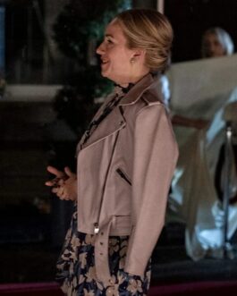 Sarah Goldberg Barry Season 3 Biker Pink Leather Jacket