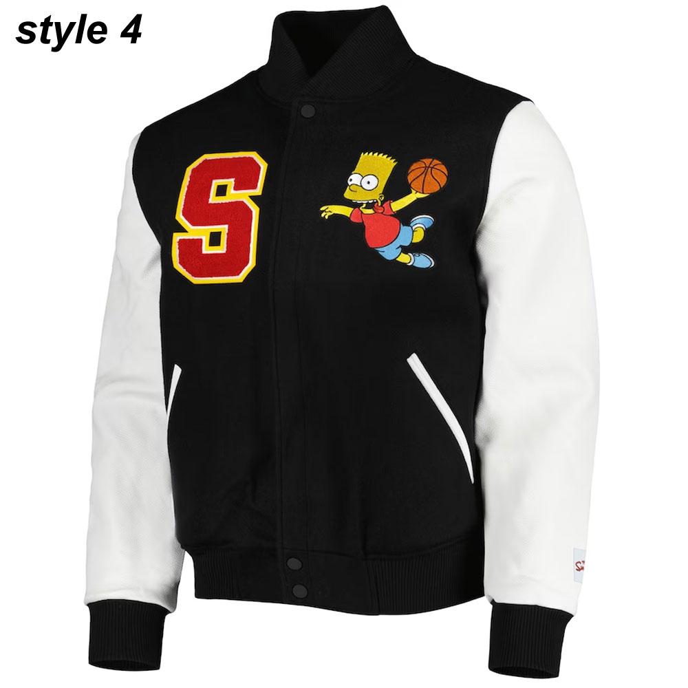 Bart Simpson Varsity Jacket - Image 4