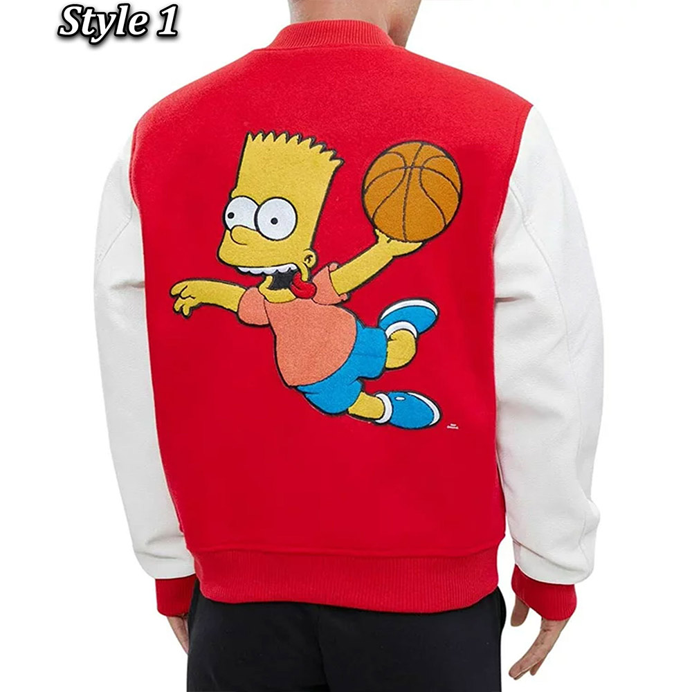 Bart Simpson Varsity Jacket - Image 5