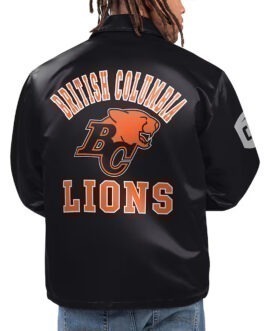 BC Lions Option Route Black Coaches Jacket
