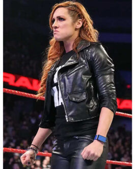 Becky Lynch Cropped Leather Jacket